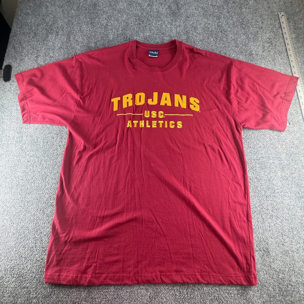 OVB USC Trojans Athletics T-Shirt Mens 2XL Cardinal Red Cotton Short Sleeve 0654